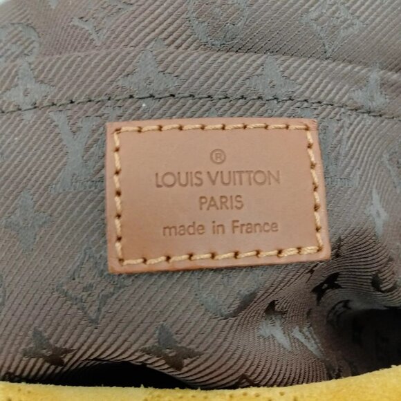 208479AX (X6) Louis Vuitton Shoulder Bag Onata GM Yellow Monogram Suede - Picture 6 of 9